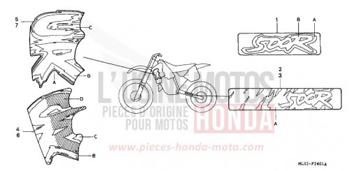 MARQUE (CR500RN/RP) CR500RN de 1992